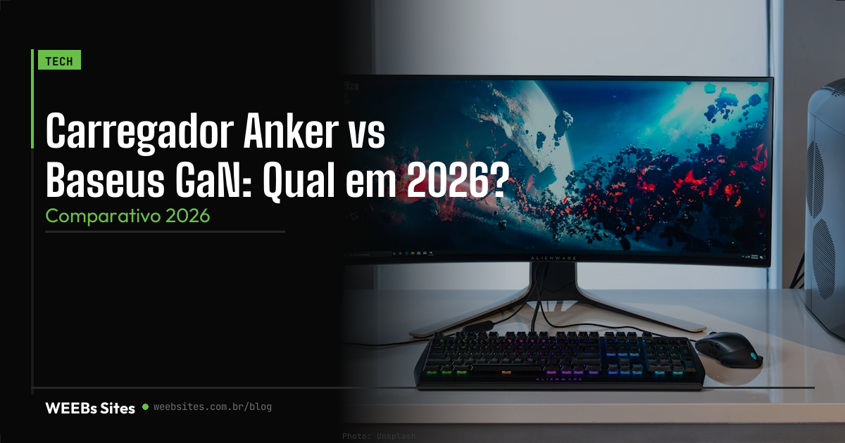 Carregador Anker vs Baseus GaN: Qual em 2026?