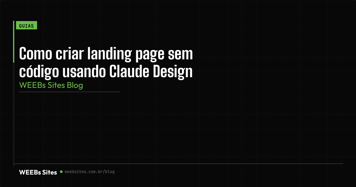 Como criar landing page sem código usando Claude Design