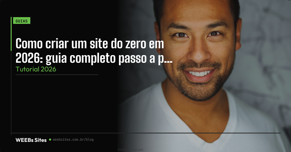 Como criar um site do zero em 2026: guia completo passo a passo
