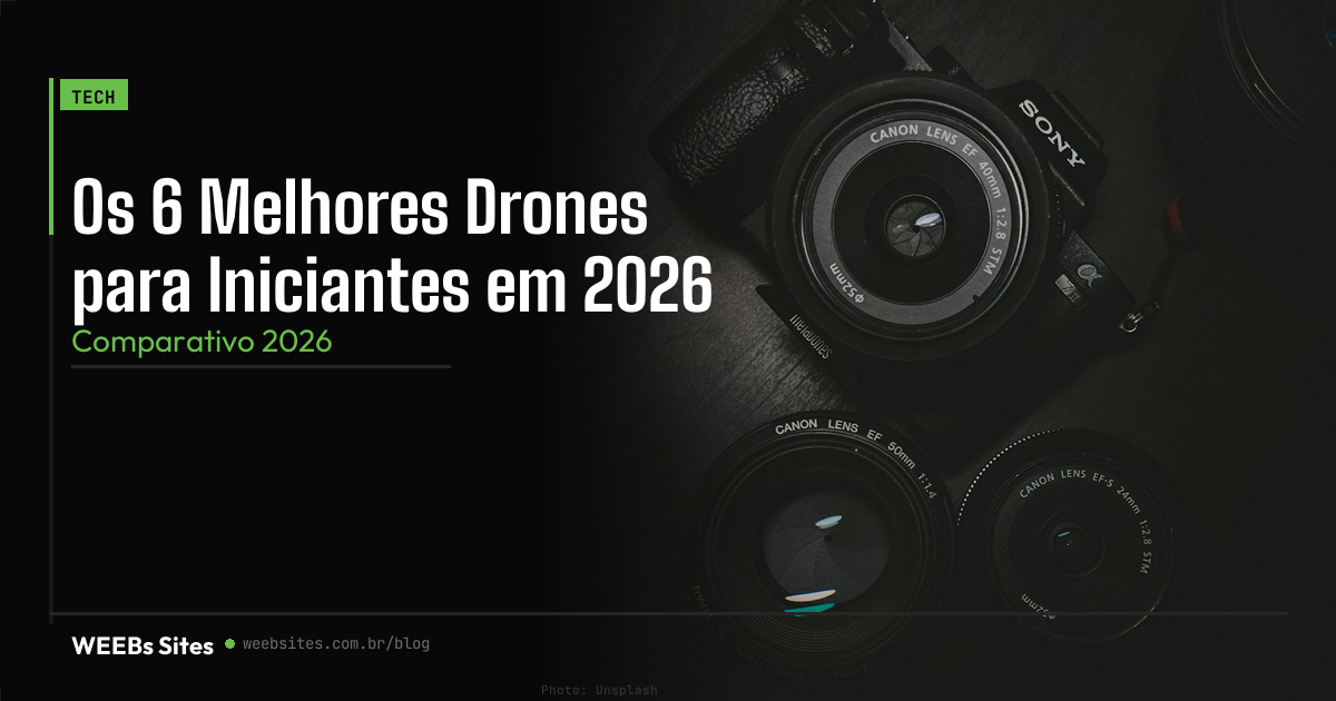 Melhor Drone para Iniciantes 2026 | Top 6