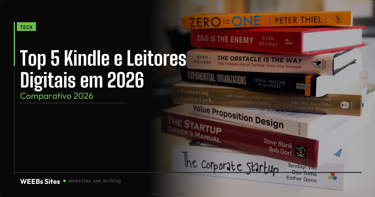 Top 5 Kindle e Leitores Digitais em 2026