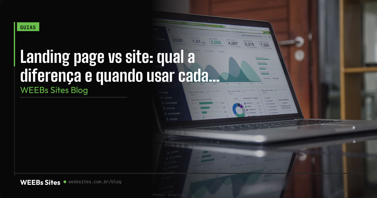 Landing page vs site: qual a diferença e quando usar cada um