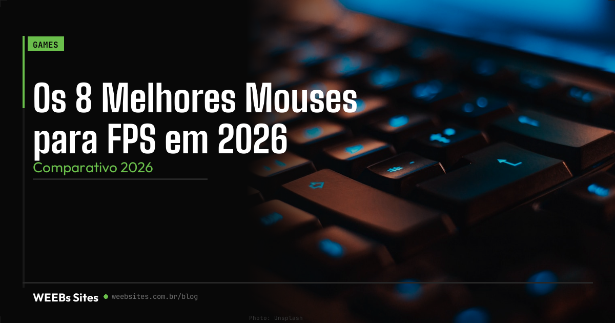 Melhor Mouse Gamer para FPS 2026 | Top 8
