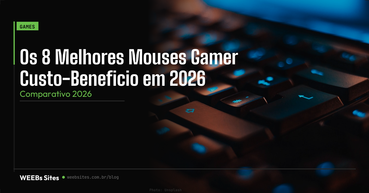 Mouse Gamer Custo Beneficio 2026 | Top 8