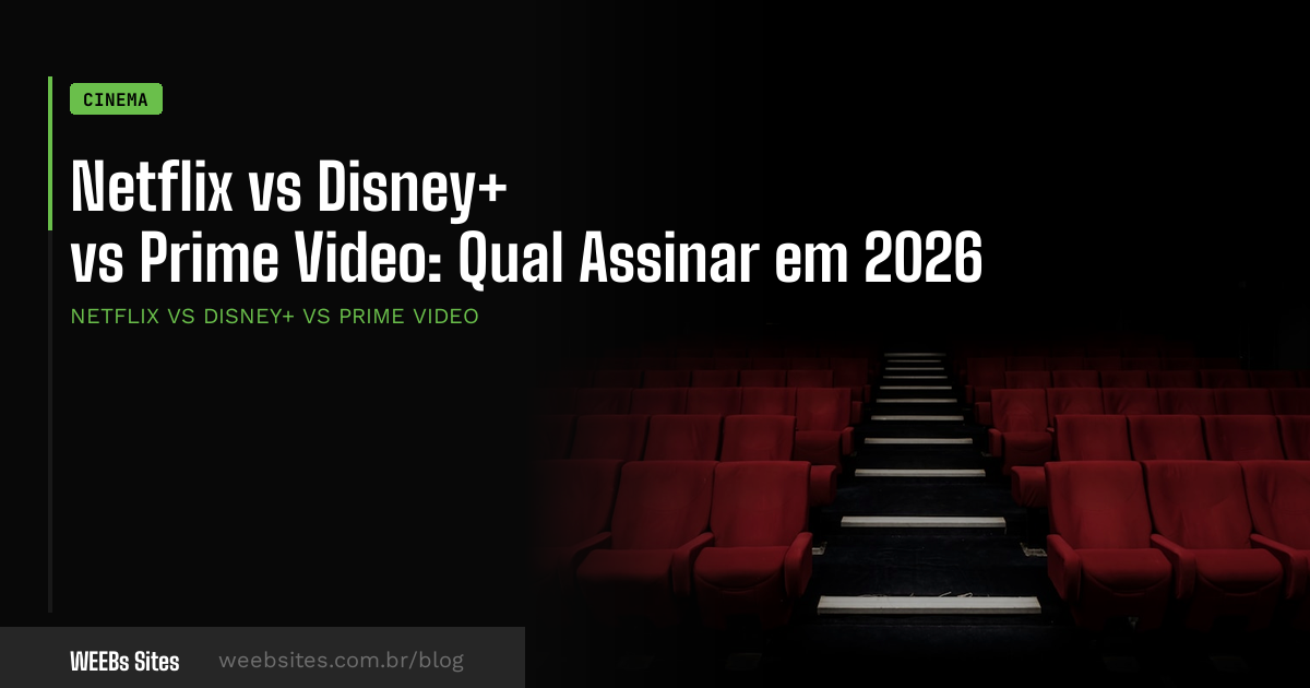 Netflix vs Disney+ vs Prime Video: Qual Assinar em 2026