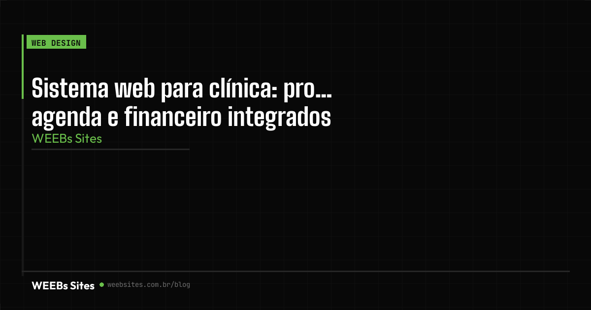 Gestão Clínica Agenda Prontuário
