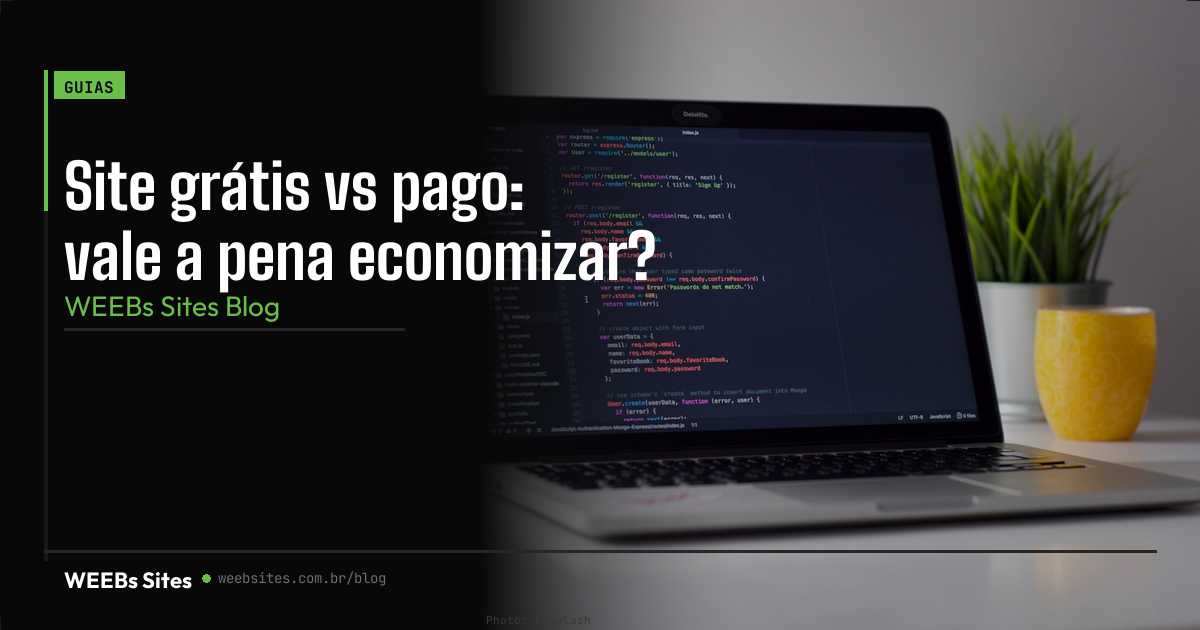 Site grátis vs pago: vale a pena economizar?