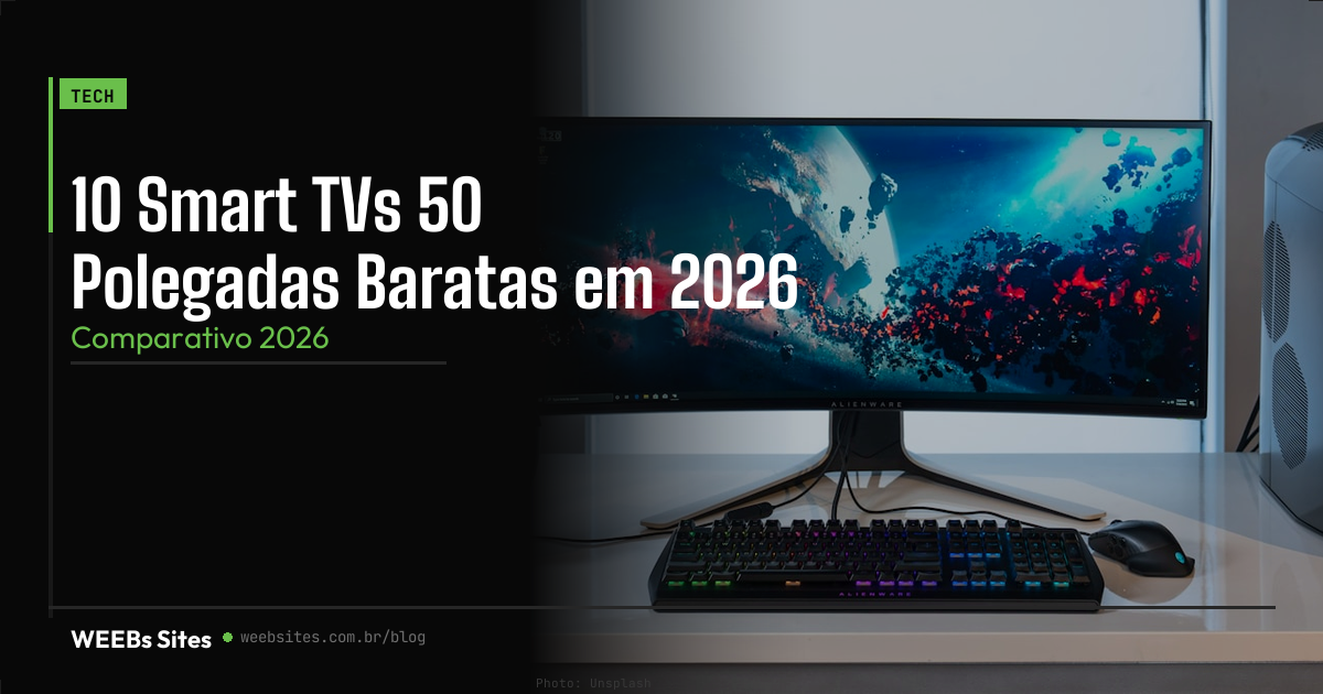 10 Smart TVs 50 Polegadas Baratas em 2026