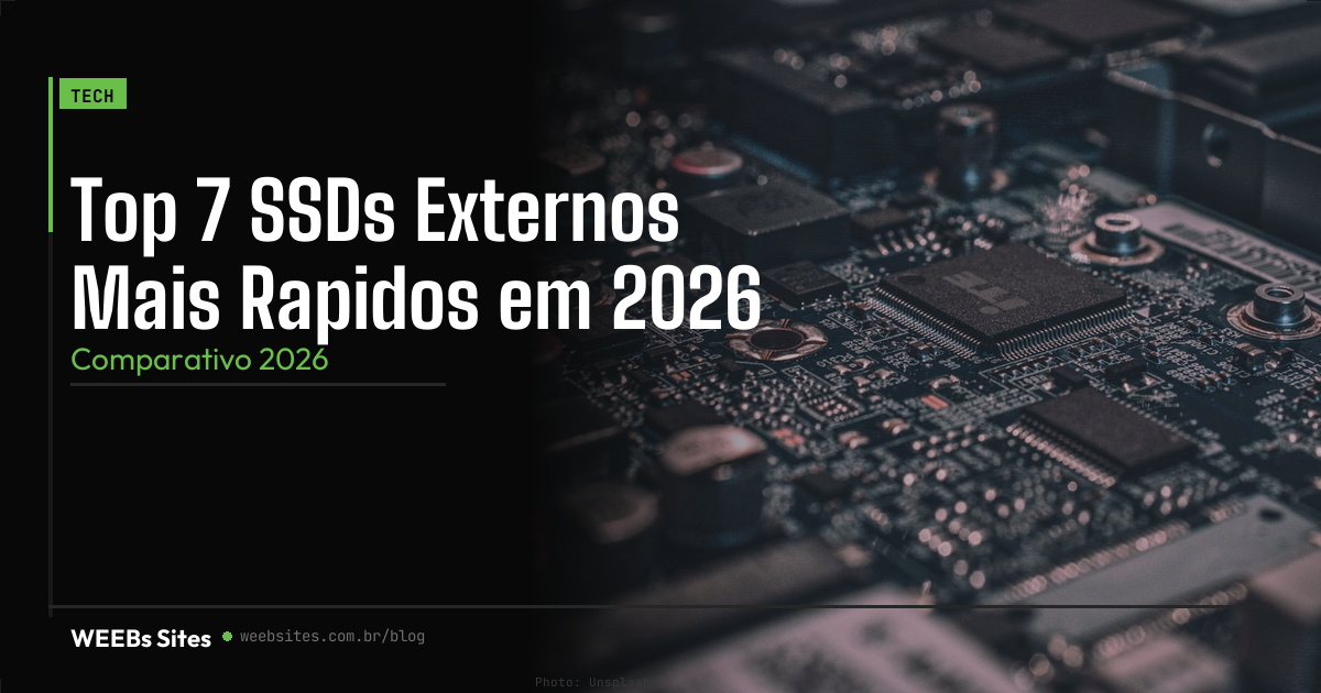 Top 7 SSDs Externos Mais Rapidos em 2026