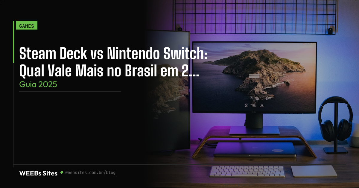 Steam Deck ou Nintendo Switch: qual portátil compensa no Brasil