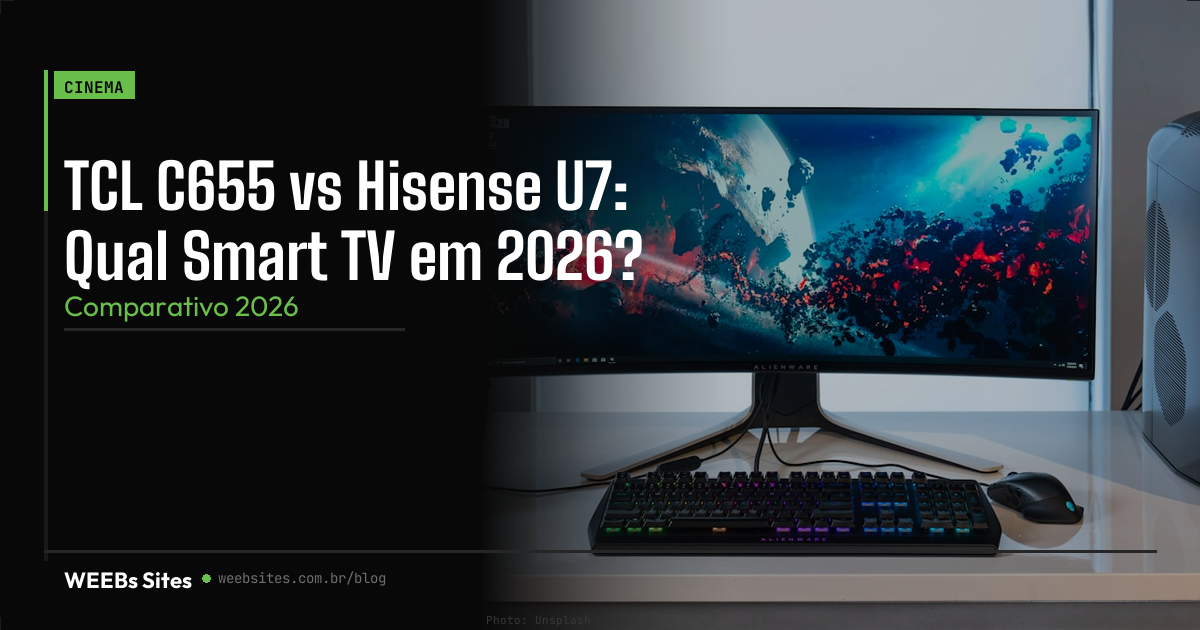 TCL C655 vs Hisense U7: Qual Smart TV em 2026?
