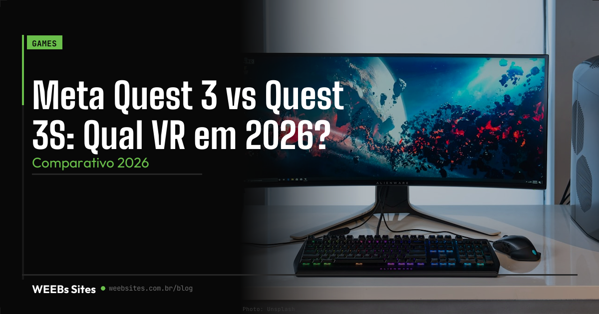 Meta Quest 3 vs Quest 3S: Qual VR em 2026?