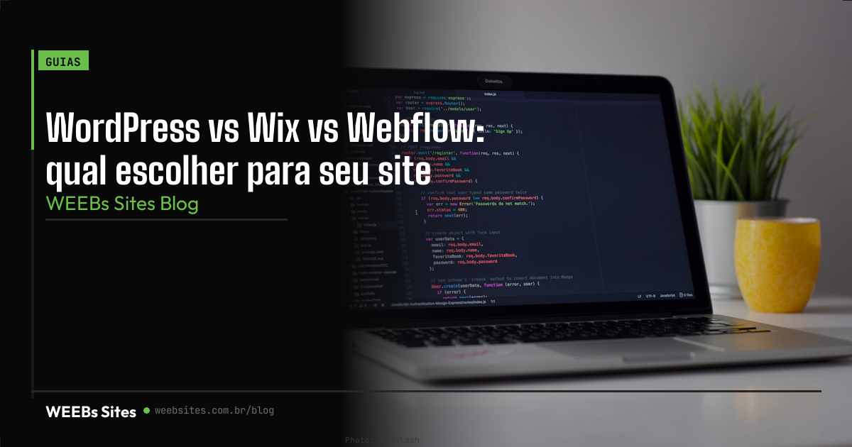 WordPress vs Wix vs Webflow: qual escolher para seu site