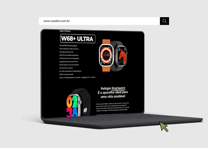 Portfólio de landing page responsiva criada pela WEEBs Sites — exemplo 5