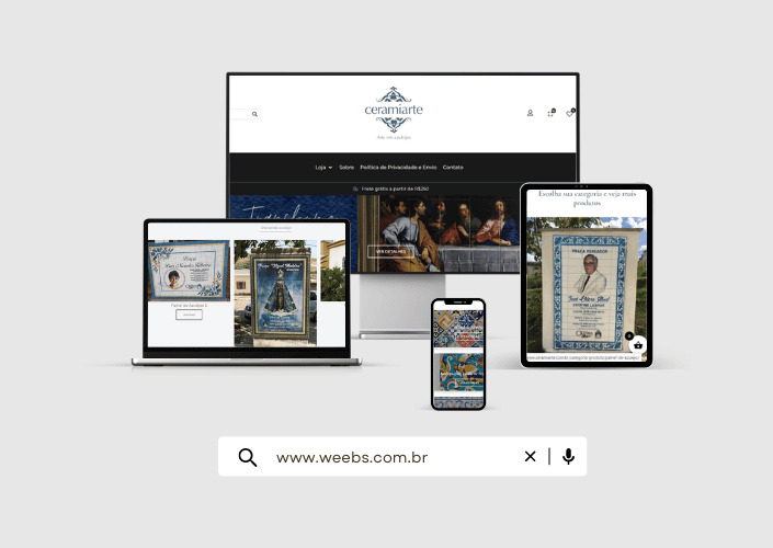 Portfólio de e-commerce WordPress criado pela WEEBs Sites — exemplo 3