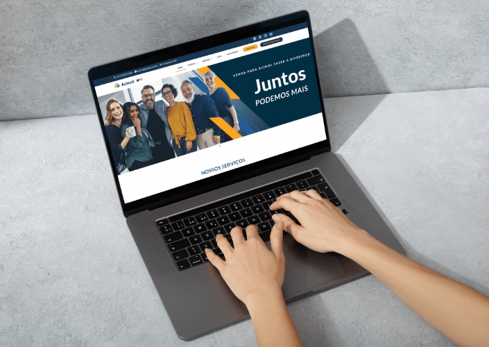 Portfólio de site empresarial profissional criado pela WEEBs Sites — exemplo 1