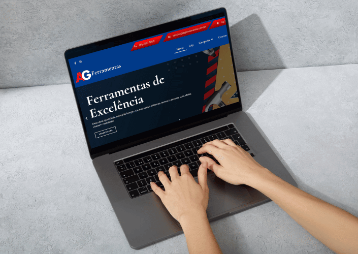 Portfólio de site empresarial responsivo criado pela WEEBs Sites — exemplo 3