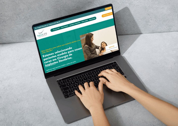 Portfólio de criação de site para empresa pela WEEBs Sites — exemplo 4